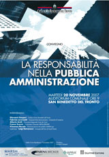 Responsabilità nella pubblica amministrazione | Convegno 20 novembre 2007
