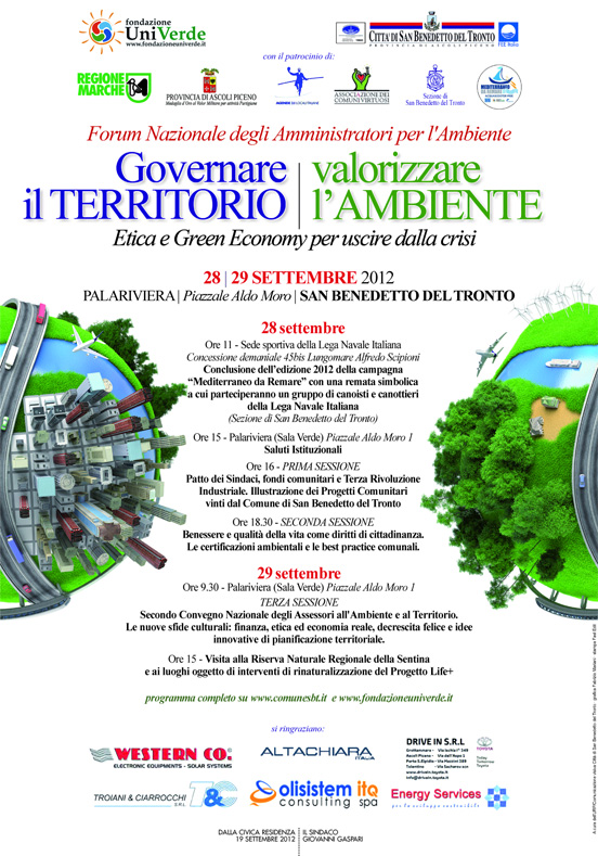 Governare il territorio / Valorizzare l'ambiente - forum 28-29 settembre