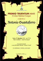 Premio Truentum - Antonio Guastaferro - dicembre 2011