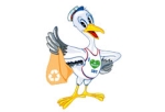 Il gabbiano mascotte dell'iniziativa IoAmoSBT - Io riciclo!